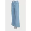 Wide-leg jeans with signature hanger