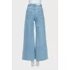 Wide-leg jeans with signature hanger