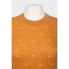 Fading sweater with beads