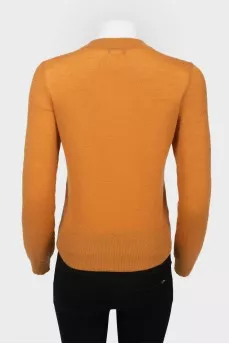 Fading sweater with beads
