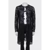 Lace cardigan without fastening