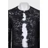 Lace cardigan without fastening