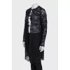 Lace cardigan without fastening