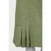 Green skirt with a small print