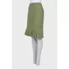 Green skirt with a small print