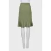 Green skirt with a small print