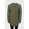 Green sweatshirt with embroidered logo
