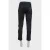 Men's cropped jeans with contrast stitching
