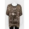 Free Top Futball in a leopard print