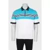 Men's polo shirt with a zipper