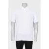 Men's perforated polo shirt