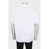 Men's perforated polo shirt