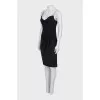 Fitted dress with wide straps