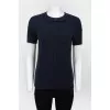 Knitted tight -fitting top with short sleeve