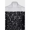 Off-the-shoulder dress decorated with sequins