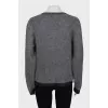 Gray sweater with pile