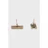 Embossed logo earrings