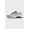 White mesh textile sneakers