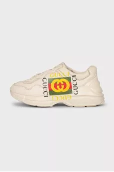 Кожаные кроссовки Rhyton