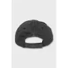 Gray cap with branded embroidery