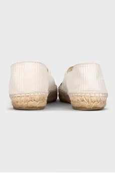 Espadrilles with a signature logo
