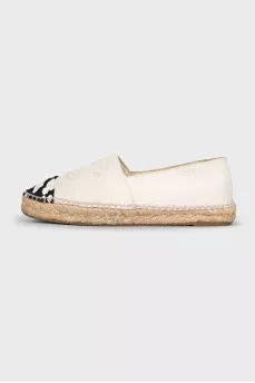 Espadrilles with a signature logo