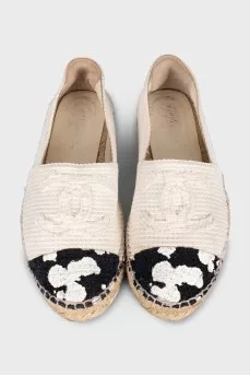 Espadrilles with a signature logo