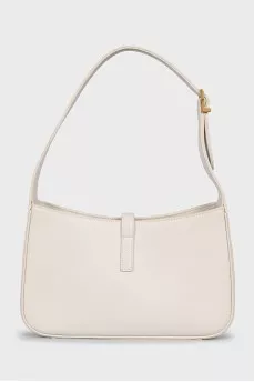 White leather bag Le 5 à 7