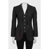 Double-front wool and cashmere jackets