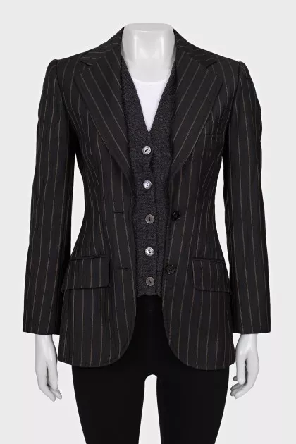 Double-front wool and cashmere jackets