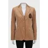 Corduroy jacket with patch