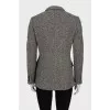 Striped wool jacket