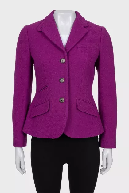 Purple fitted jacket