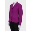 Purple fitted jacket