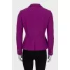 Purple fitted jacket
