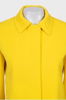 Yellow button-down jacket