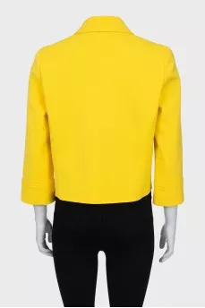 Yellow button-down jacket