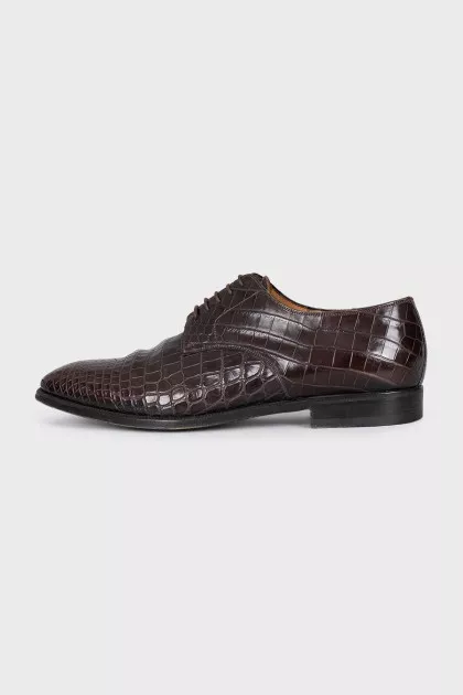Men's brown leather shoes