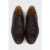 Men's brown leather shoes