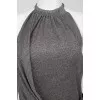 Asymmetric dress with ties