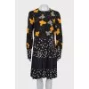 Large pleated dress with tag