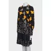 Large pleated dress with tag