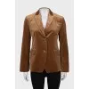 Brown button-down jacket