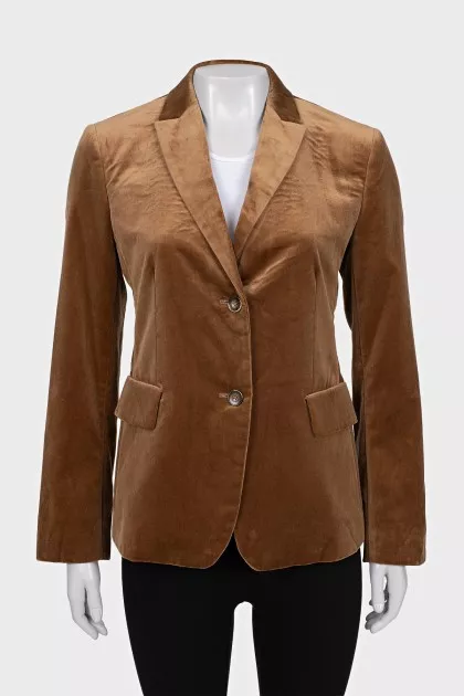 Brown button-down jacket