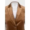 Brown button-down jacket