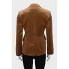 Brown button-down jacket