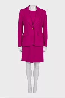 Pink jacket and dress set