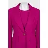 Pink jacket and dress set