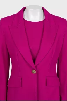 Pink jacket and dress set