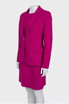 Pink jacket and dress set